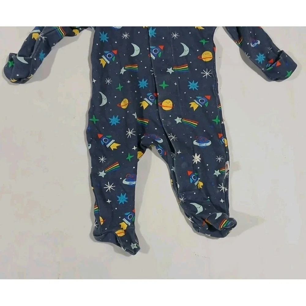 Magnetic Me E=MC2 Solar System Footed Sleeper 0-3 Months 8 to 12 lbs Cotton